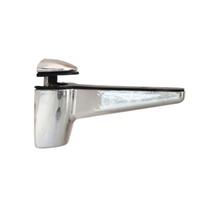 Suporte Fênix Metal Cromado Para Prateleira De Vidro Madeira - Desicon