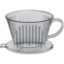 Suporte Filtro Café 6X9X10Cm Plástico Transp Suporte Filtro Café 6X9X10Cm Plástico Transp