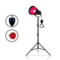 Suporte Fisioterapia lâmpada Infravermelho 250w com Dimer