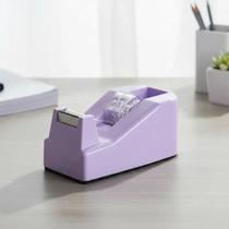 Suporte Fita Adesiva Durex Pequeno De Mesa Washi Tape Rosa Lilás Verde Cores Candy Papelaria