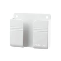 Suporte Fixa Celular Adesivo Parede Móvel Cozinha Banheiro Plástico Branco