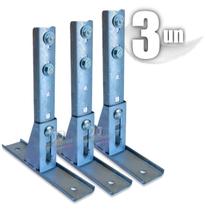 Suporte fixação braço motor ajustável base 20cm - kit 03 un