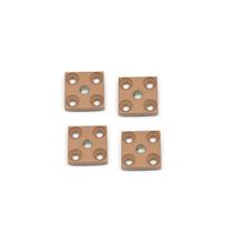 Suporte Fixação para Rodízio ou Sapata Perfil Modular Link Rosê 04 unidades Rometal