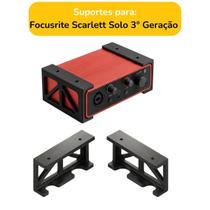 Suporte Fixar Mesa Interface Audio Focusrite Scarlett Solo 3 Geração Suporte Fixar Mesa Interface Audio Focusrite Scarlett Solo 3 Geração