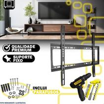 Suporte Fixo 23 a 63 Pol Para Parede Tv Slim Com Parafusadeira 12V Bivolt e 24 Peças de Ferramentas