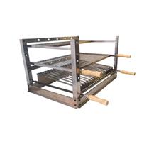 Suporte Fixo de Bancada Churrasqueira Gourmet Aço Inox Pantheon