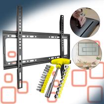 Suporte Fixo de Parede para TV 23 a 63 Slim até 50kg com Parafusadeira 12V e Jogo de Ferramentas 24 Peças
