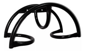 Suporte Fixo Enrolador De Mangueira Jardim Borracha Até 30 Metros Meia Lua Com Kit Parafusos E Buchas Incluso