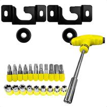 Suporte Fixo Para TV 13 a 70 Polegadas Universal + Kit Ferramentas 24 Peças Chaves Tipo T