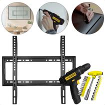 Suporte Fixo Para Tv 23 a 63 Pol Smart Led Plasma Contém Parafusadeira 12V Com Jogo de Ferramentas 24 Pçs