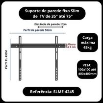 Suporte Fixo Para TV de 32" a 75" - SLIM