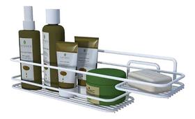 Suporte Fixo Porta Shampoo Sabonete Banheiro Aço Reforçardo - Dicarlo Suporte Fixo Porta Shampoo Sabonete Banheiro Aço Reforçardo - Dicarlo