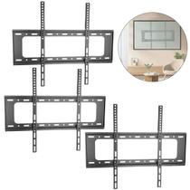 Suporte Fixo TV 40 a 80 Polegadas Parede Painel Kit com 3 Itens Peso Máximo 75kg