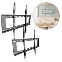 Suporte Fixo TV Universal 40 a 80 Polegadas LCD LED Parede Kit com 2 Até 75kg Suporte Fixo TV Universal 40 a 80 Polegadas LCD LED Parede Kit com 2 Até 75kg