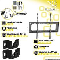 Suporte Fixo Universal Para TV 13 á 70 Polegadas Kit com Suporte Fixo TV 40 á 80 Polegadas LCD LED Plasma