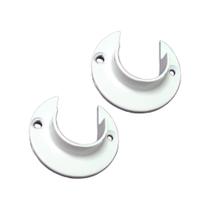 Suporte Flange Alumínio para Varão de Cortina 28mm 1 Par Utilimark