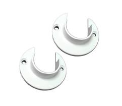 Suporte Flange De Alumínio Branco 19Mm (Par)