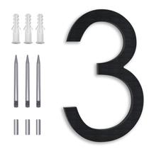 Suporte flutuante de metal preto House Numbers SONFILY de 8 polegadas Suporte flutuante de metal preto House Numbers SONFILY de 8 polegadas