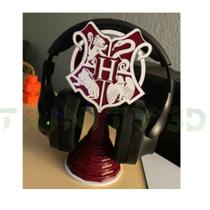 Suporte Fone Headset & Alexa 3 Geração De Mesa Harry Potter