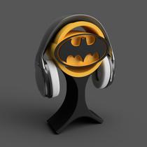 Suporte Fone Ouvido Mesa Headset Gamer BATMAN com e sem fio pc Universal Display Rack