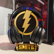 Suporte Fone Ouvido Mesa Headset Gamer SMITE com e sem fio pc Universal Display Rack