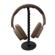 Suporte Fone Ouvido MINIMALISTA ESPIRAL Mesa Headset Gamer com e sem fio pc