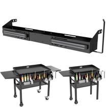 Suporte frontal para chapa PHYPOBLE para Blackstone 28-36" com suporte para utensílios Suporte frontal para chapa PHYPOBLE para Blackstone 28-36" com suporte para utensílios