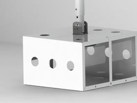 Suporte Gaiola Padrão Modelo Simples - Cor Branca