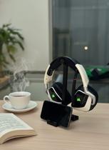 Suporte Gamer 2 em 1: Headset e Smartphone. Organização Premium em ABS Preto Suporte Gamer 2 em 1: Headset e Smartphone. Organização Premium em ABS Preto
