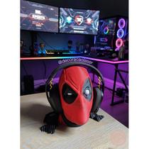 Suporte gamer para fones de ouvido headset headphone - Deadpool Suporte gamer para fones de ouvido headset headphone - Deadpool