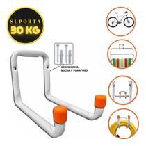 Suporte Gancho 30kg Para Pendurar Escada Bicicleta Na Parede Suporte Gancho 30kg Para Pendurar Escada Bicicleta Na Parede