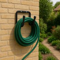 Suporte Gancho Aço Pendurar Mangueira Bicicleta Escada Tudo Preto