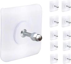 Suporte Gancho Adesivo Parafuso Multiuso 04 Peças