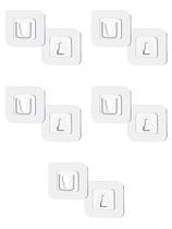 Suporte gancho adesivos quadros banheiro cozinha 05 pares Suporte gancho adesivos quadros banheiro cozinha 05 pares