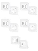 Suporte Gancho Adesivos Quadros Banheiro Cozinha 05 Pares Suporte Gancho Adesivos Quadros Banheiro Cozinha 05 Pares