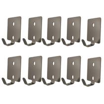 Suporte Gancho Multiuso Reforçado Inox 430 Brilhante 10 Un. Suporte Gancho Multiuso Reforçado Inox 430 Brilhante 10 Un.