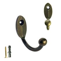 Suporte Gancho Parede, Metal Resistente, Multiuso para Organização da sua Casa - 8 Peças Cor:Ouro Velho Suporte Gancho Parede, Metal Resistente, Multiuso para Organização da sua Casa - 8 Peças Cor:Ouro Velho