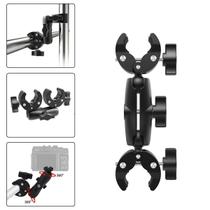 Suporte Garra Dupla Articulável 360 para Guidão/Bastão/Poste