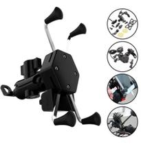 Suporte Garra Para Celular Moto Universal Ajustável Com Carregador USB