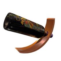 Suporte Garrafa De Vinho Expositor Mesa Luxo Cor Cobre 3D