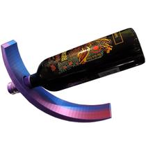 Suporte Garrafa Vinho Expositor Mesa Luxo Cor Bicolor Lilás