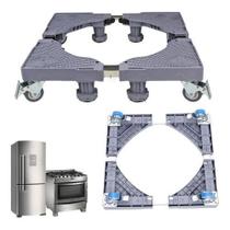 Suporte Geladeira Maquina De Lavar Lava E Seca 4 Pé 4 Roda Suporte Geladeira Maquina De Lavar Lava E Seca 4 Pé 4 Roda