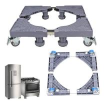 Suporte Geladeira Maquina De Lavar Lava E Seca 4 Pé 4 Roda Suporte Geladeira Maquina De Lavar Lava E Seca 4 Pé 4 Roda