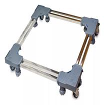 Suporte Geladeira Maquina Lavar Com Rodinha Ajustável 90x90