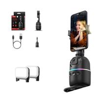Suporte Gimbal Para Smartphone E Câmera De Ação Auto Face Tracking 360 graus Suporte De Mesa AI De