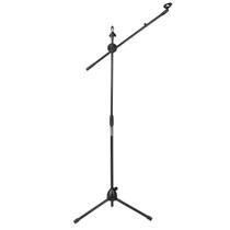 Suporte Girafa Para Microfone Universal Com Trava Regulagem De Altura, 2 Cachimbos E Presilha - SONOROS