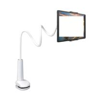 Suporte Giratório 360 Graus Para Tablet E Celular Com Base Espiral Para Camas, Cabeceiras E Mesas -