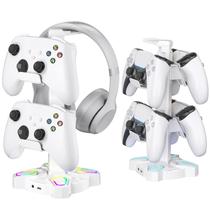 Suporte Giratório Para Fone De Ouvido Para Jogos Com 9 Modos De Luz Para PS5 PS4 Switch Desktop