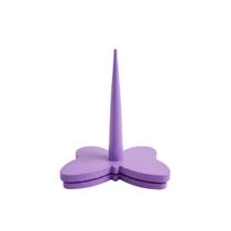 Suporte Giratorio Para Linha Croche Formato Borboleta Crocheteira ROXO