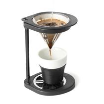 Suporte Gotejador para Café com 50 filtros cônico 01 SoloUno Preto Pressca